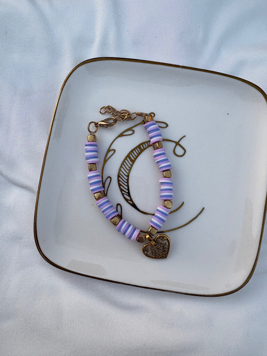 Adjustable heart bracelet